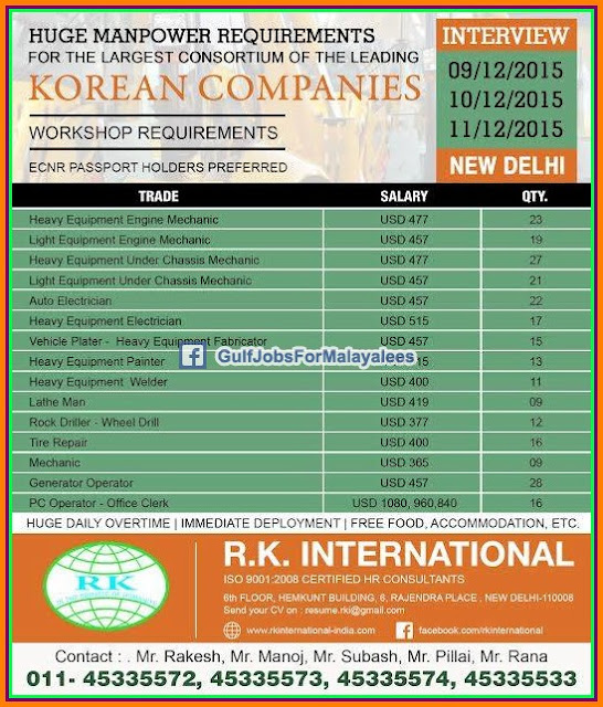 Korean companies huge job vacancies - free food & accommodation