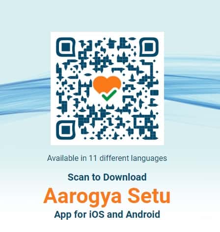 Download Aarogya Setu App QR code
