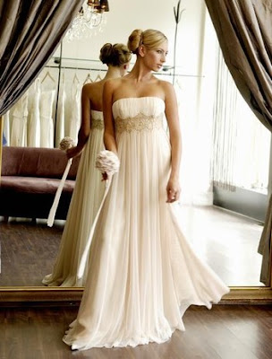 strapless wedding dress