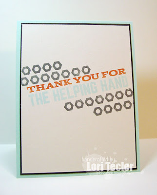 Thanks for the Helping Hand card-designed by Lori Tecler/Inking Aloud-stamps from My Favorite Things