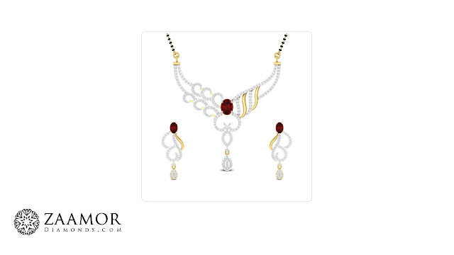  Ruby Mangalsutra - Zaamor Diamonds