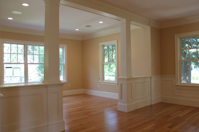 Interior with yellow walls