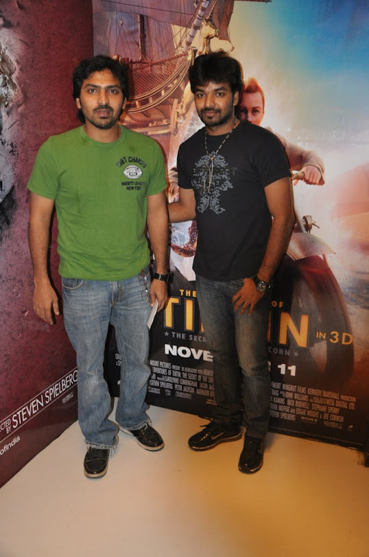 Tintin Premiere Show Sathyam Cinemas Stills film pics