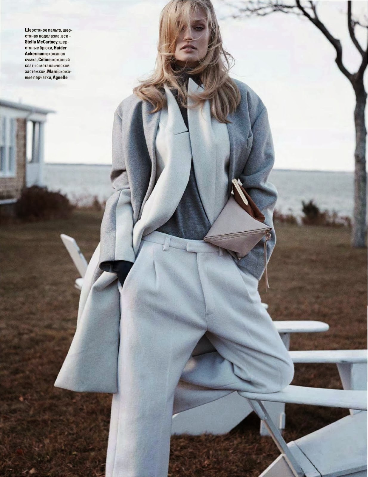 Magazine Photoshoot : Toni Garrn Photoshot For Benny Horne Vogue Magazine Ukraine January 2014 Issue 