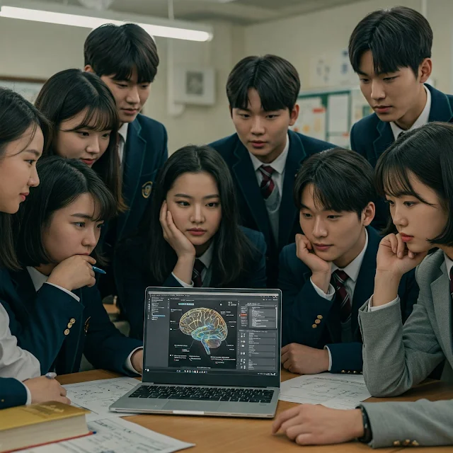 AI를 활용하는 학생들