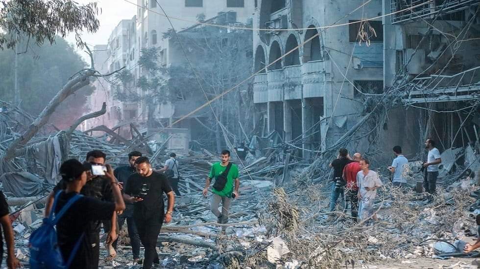 ليلي الهمامي " تطالب بوقف سياسة الاحتلال الإسرائيلي نحو تهجير سكان قطاع غزة. جريده الراصد24