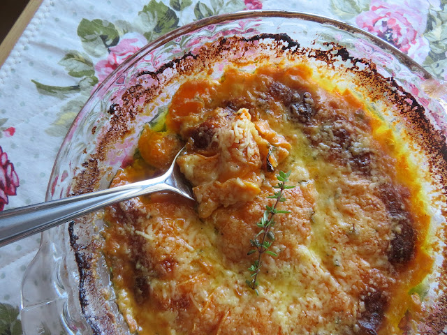 Garlic Butter Scalloped Sweet Potatoes