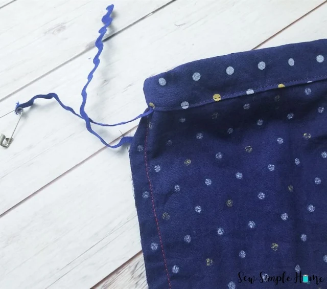 how to sew an elastic casing