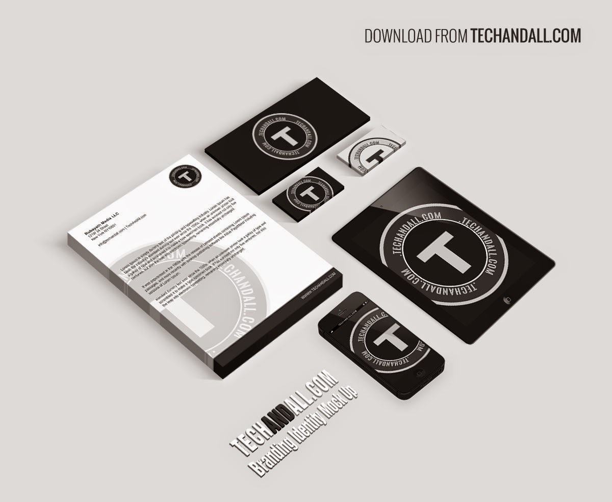 Branding Identity PSD Mock-Up