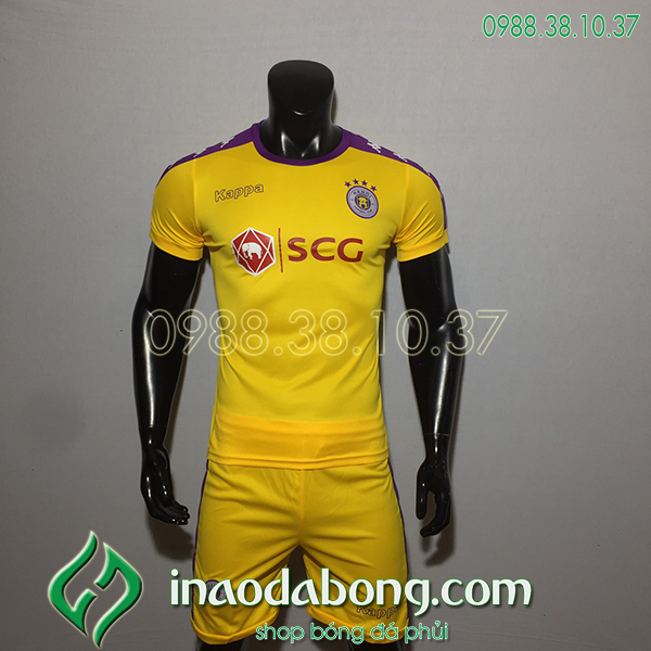 Áo bóng đá câu lạc bộ hà Nội màu vàng 2020