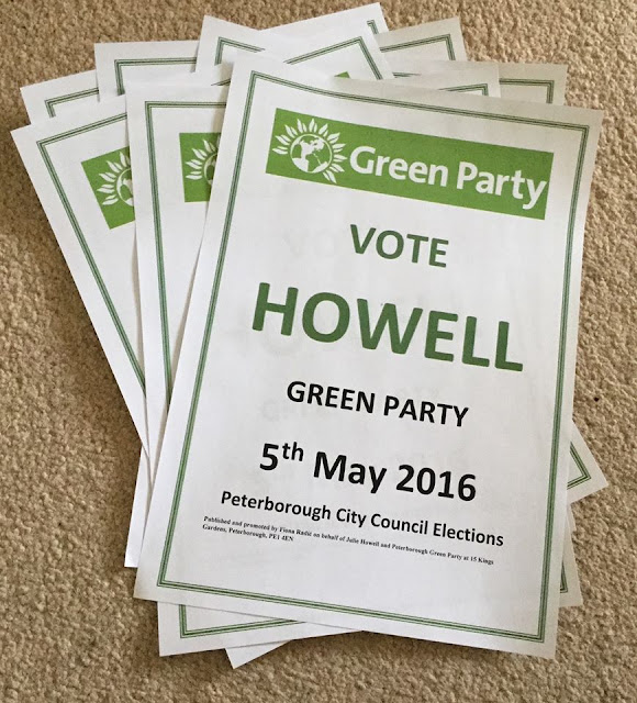 Vote Green Party Julie Howell posters