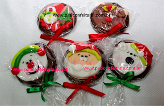 doce pirulito chocolate natal papai noel rena boneco de neve arvore de natal