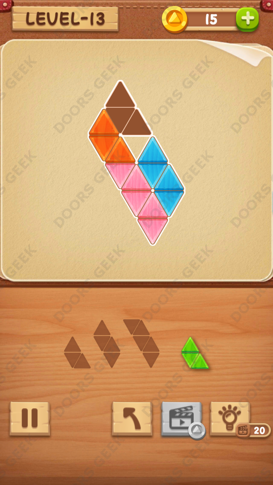 Block Puzzle Jigsaw Rookie Level 13 , Cheats, Walkthrough for Android, iPhone, iPad and iPod