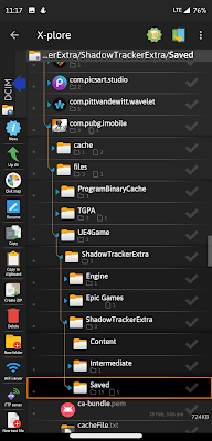 Game folder in Xplore