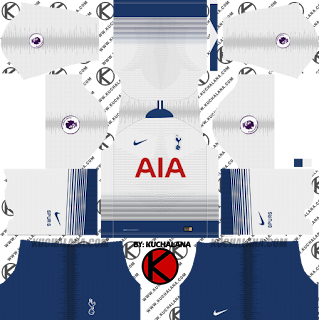  and the package includes complete with home kits Baru!!! Tottenham Hotspur 2018/19 Kit - Dream League Soccer Kits
