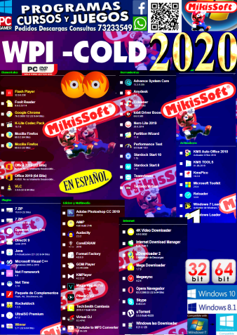 WPI COLD 2020 - CON CRACKS AUTOMATICOS..SOLO MARCAR E INSTALAR