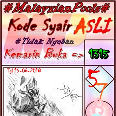 Kode Syair Prediksi Togel Malaysian Pools 15 Juni 2018