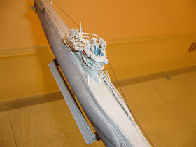 maqueta revell a escala 1:144 del submarino alemán VIIC