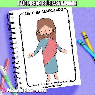 imágenes para colorear de Jesús