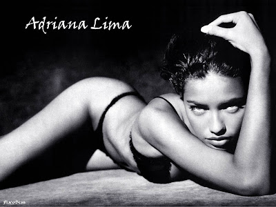 Adriana Lima Hot Black and White