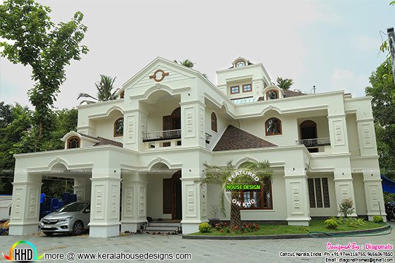 Luxury work finished Colonial home architecture