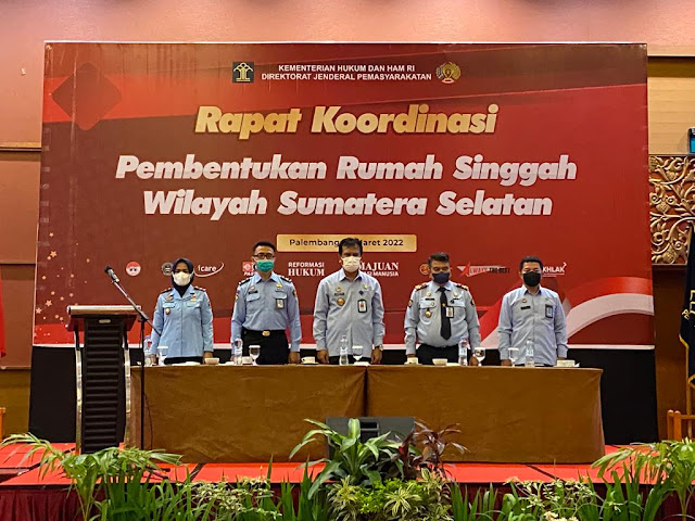 Kemenkumham Sumsel: Rakor Pembentukan Rumah Singgah, Langkah Wujudkan Restorative Justice