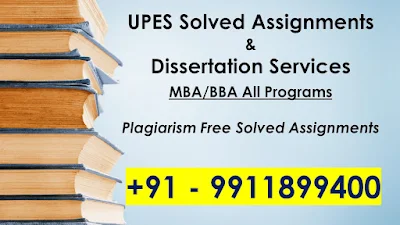 UPES Solved Assignments