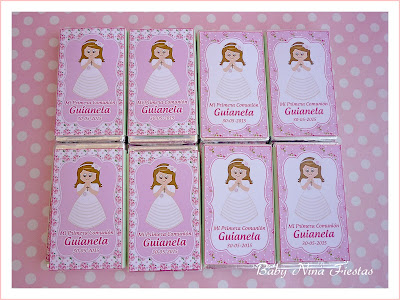 chocolatinas personalizadas comunión niña