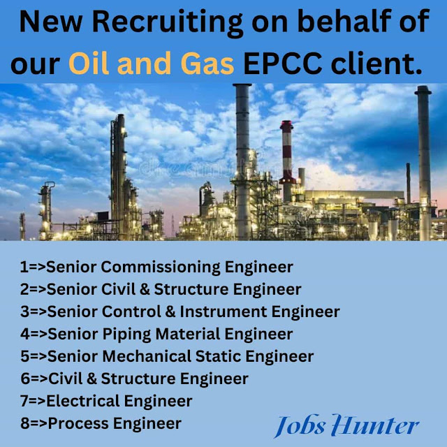 New Recruiting on behalf of our Oil and Gas EPCC client.