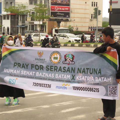 Peduli Korban Longsor Natuna, Ksatria Batam Turun ke Jalan Gelar Aksi Galang Dana