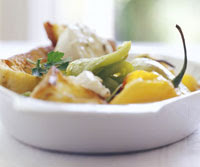 Roasted Peppers with Parsley Croutons