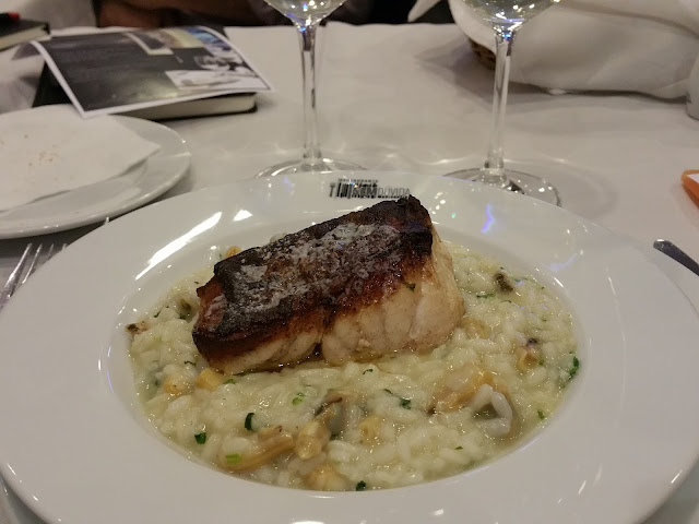 Goujons de Garoupa com Arroz de Lingueirão