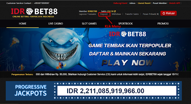 CARA MELAKUKAN DEPOSIT DI SITUS IDRBET88.COM 