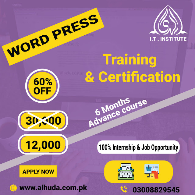 Free online certificate WordPress course Multan