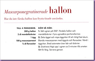 Mascarponegratinerade hallon