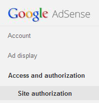 adsense access and authorization