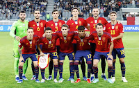 SELECCIÓN DE ESPAÑA. Temporada 2023-24. David Raya, Mikel Merino, Robin Le Normand, Pau Torres, Joselu, Martín Zubimendi. Álex Grimaldo, Jesús Navas, Gavi, Lamine Yamal y Mikel Oyarzabal. SELECCIÓN DE CHIPPRE 1 🆚 SELECCIÓN DE ESPAÑA 3 Jueves 16/11/2023, 18:00 horas. XVII Eurocopa de fútbol 2024, fase de clasificación, Grupo A, jornada 7. Limassol, Chipre, Alphamega Stadium: 10.500 espectadores. GOLES: ⚽0-1: 5’, Lamine Yamal. ⚽0-2: 22’, Mikel Oyarzabal. ⚽0-3: 28’, Joselu. ⚽1-3: 75’, Kostas Pileas.