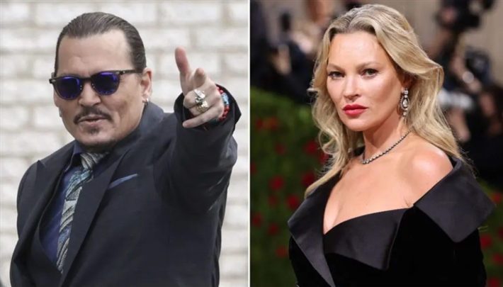 Kate Moss and Johnny Kate Moss is lying to Emberd Heard.. Johnny Depp if he ever pushes me