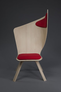 Bravo Chair, Practical Way to Take a Rest During Studying by Matte Nyberg front view