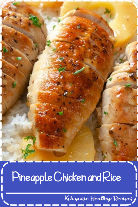 Pineapple Chicken and Rice Dinner Recipe. Tender chicken cooked in a sweet pineapple honey Dijon sauce and served over rice.