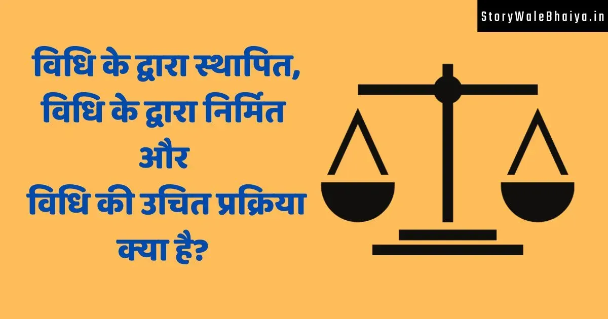 Procedure Established by Law in Hindi