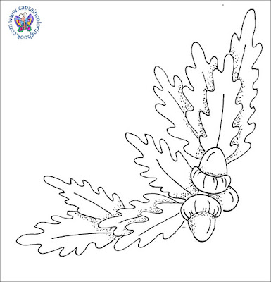 Free download coloring pages acorn