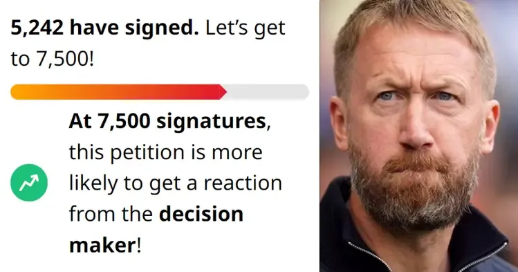Fans start petition to get Graham Potter sacked, number of signatures grows each second