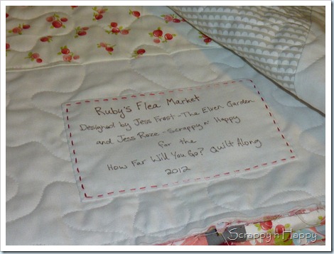 Quilt label
