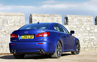 2011 Lexus IS F Rear Angle View