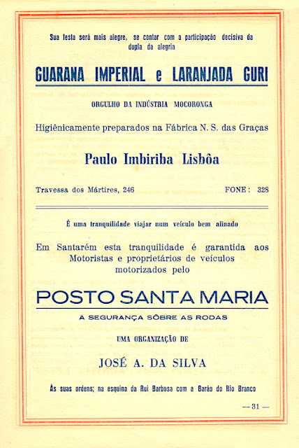 PROGRAMA DA FESTA DE NOSSA SENHORA DA CONCEIÇÃO - 1970 - PAG 31