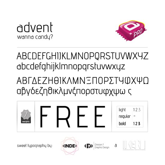 advent font