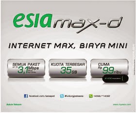  Esia dapat di bilang operator selular yang masih gres di indonesia tetapi walau masih gres cara cek kuota esia max-d terbaru 