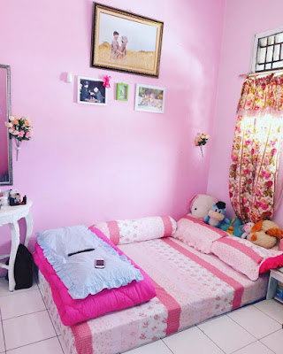 desain kamar tidur hello kitty terbaru