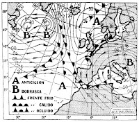 Mapa isobárico del 16/2/79